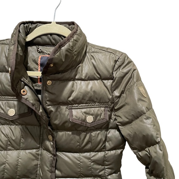 Vince Camuto Short Down Puffer Jacket Green Size XS - Picture 4 of 10